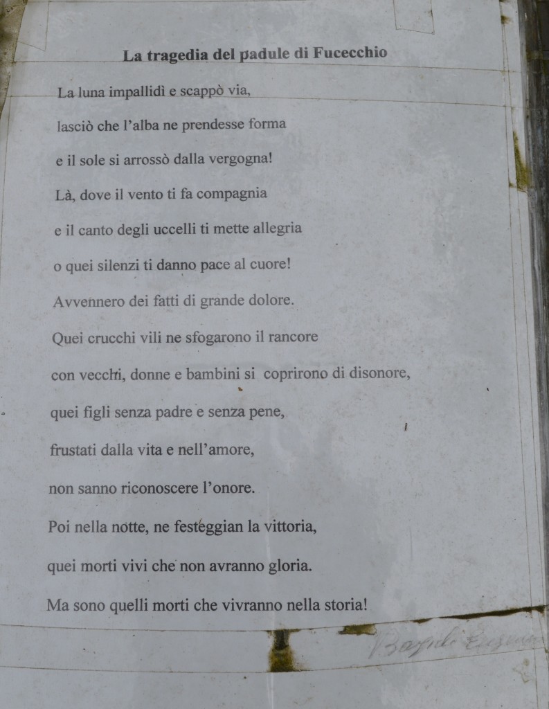 Poesia all'entrata del Giardino della Meditazione