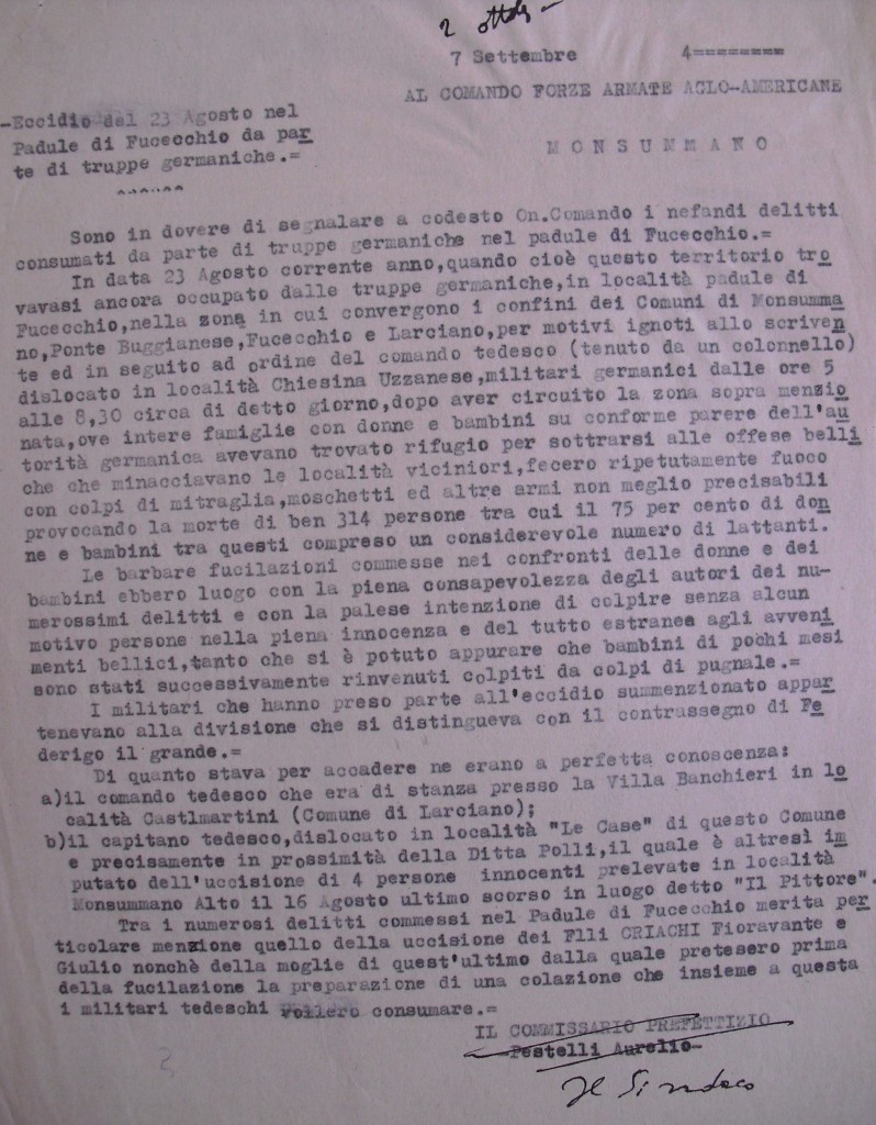 Documento tratto dall'archivio comunale di Monsummano